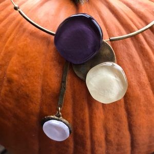 Pretty Art Deco stone necklace